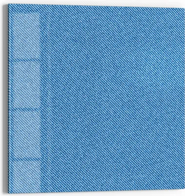 Produktbild von DEQORI Magnettafel Glas 30x30 cm 'Jeansmaterial' beschreibbar Whiteboard