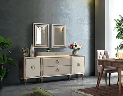 Immagine prodotto di Mobili di design cassettiere credenza sala da pranzo moderna legno beige
