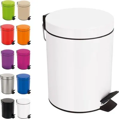 Image de Poubelle cosmétique avec pédale - 5 litres - seau intérieur amovible