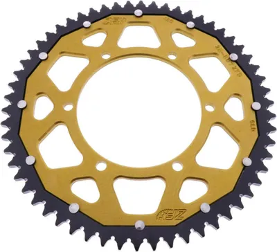 Image de Couronne ZF 58 dents pas 428 or noir Dual ZFD-25-58-GLD