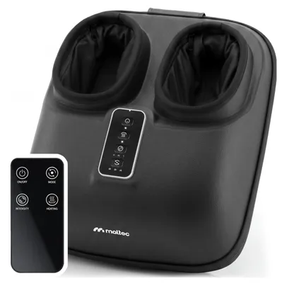 Productafbeelding van Voetmassageapparaat, voetbad met warmte, bubbelbad, Shiatsu-massage, luchtcompressie, rollmassage, 3 intensiteiten, afstandsbediening, timer, zwart