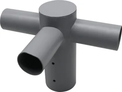 Image de ENOVALITE Adaptateur pour luminaires de rue ELED900307, 3x, 80:60 mm, gris