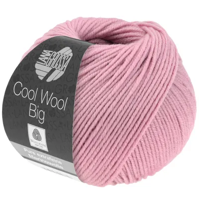 Produktbild von Lana Grossa Cool Wool Big 50 g pflegeleichtes Strickgarn aus extrafeiner Wolle 120 m Farbe 963 - Rosa