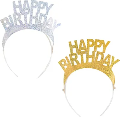 Obrázek produktu pro Párty čelenka Happy Birthday - narozeniny - 2 ks