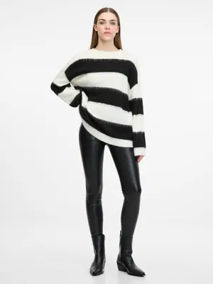 Produktbild von Orsay Schwarze gemusterte Damen-Leggings 1001386660000__M
