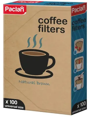 Immagine prodotto di PACLAN Filtri per caffè in carta misura 4 / Filtri per caffè / Confezione da 100 pezzi