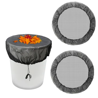 Obrázok produktu pre Sieťka na sudy na dážď 6x kryt na okrúhle sudy na dážď - Sieťka na sudy na dážď so šnúrkou 95cm Sieťka na sudy na dážď