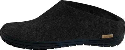 Produktbild von glerups Naturkautschuksohle Schwarz Pantoffeln Komfortable Pantoffeln aus weicher Wolle, Elastische Sohle sorgt für perfekte Bewegungsfreiheit, Atmungsaktiv und schützt vor unangenehmen Gerüchen