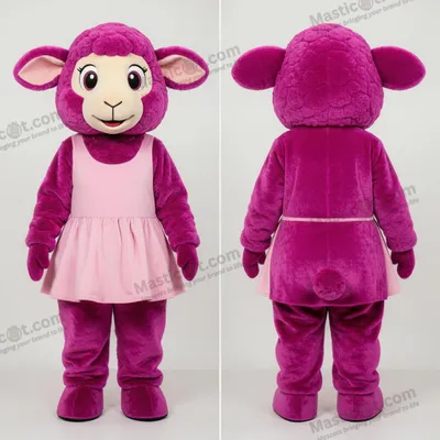 Produktbild von Magenta MASTICOT flauschiges Schaf-Maskottchen