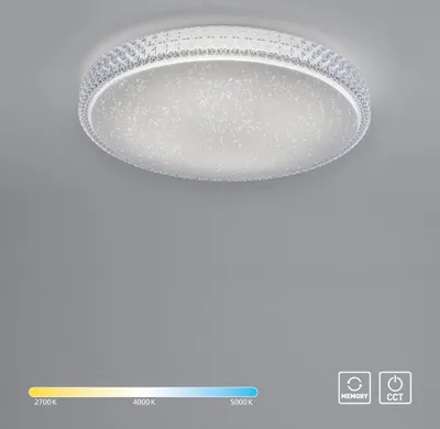Produktbild von JUST LIGHT LED Deckenleuchte FRIDA Kristall-Optik, Sternenhimmeloptik Wohnbereich, z.B. Wohnzimmer, Schlafzimmer, Esszimmer, Flur 14370-00, 14372-00, 14371-00