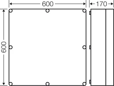 Image de Hensel Mi 0801, 600 mm, 170 mm, 600 mm