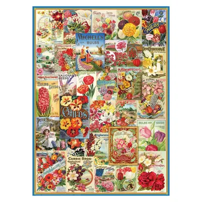 Produktbild von Eurographics Puzzle Blumen Saatgutkatalog - 1000 Teile Jigsaw Puzzle