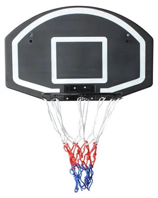 Immagine prodotto di Anello per canestro da parete - Acciaio nero - 72x45 cm - Tabellone posteriore - Per interni - Tabellone da basket