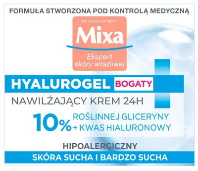 Marketing image for a facial cream, highlighting its features and benefits.
