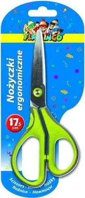 Obrázok produktu pre Ergonomické kovové nožnice 17,5 cm, profilovaná nerezová oceľ