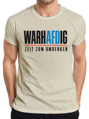 Productafbeelding van Eerlijk AFD, tijd voor een andere kijk, patriottische uitspraak, sarcastisch, demonstratie, heren T-shirt, natuur, groot