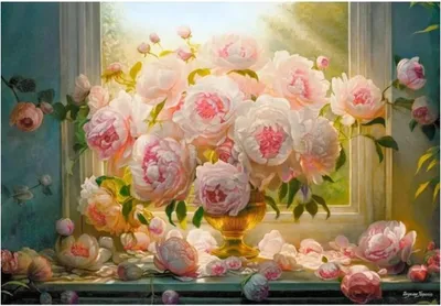 Immagine prodotto di Collezione di puzzle CASTORLAND: Peonie, 1000 bambole