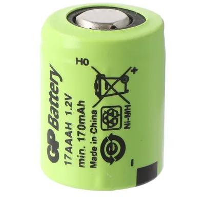 Zdjęcie produktu dla Akumulator GP 1/3AA NiMH Rozmiar 1/3 AAA 170mAh GP17AAAH Wymiary 14.1x10.4mm