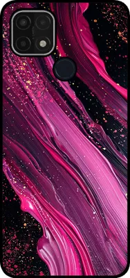 Produktbild von Smartphonica Telefon Fall geeignet für Oppo A15 / A15s mit Marmor-Druck - TPU zurück Abdeckung Fall Marmor-Design - lila rosa