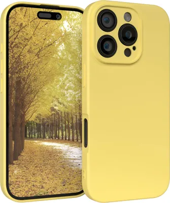 Produktbild von EAZY CASE - TPU Hülle für Apple iPhone 16 Pro, TPU Case stoßfeste Handyhülle, weiches Cover mit Kameraschutz, Silikonhülle in Gelb