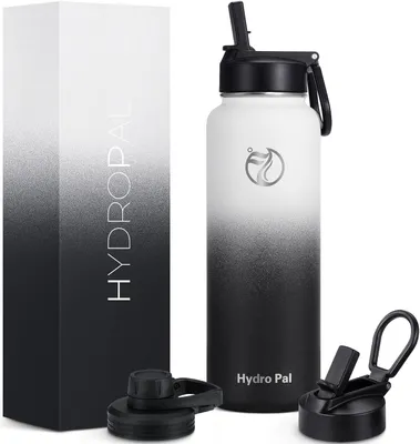 Edelstahl Thermosflasche 750 ml mit Strohhalm, auslaufsicher, 2 Deckel