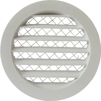 Produktbild von GAVO - Rundes Lüftungsgitter - Ø 150 mm - Weiß - Aluminium