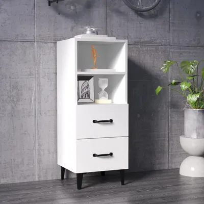 Obrázok produktu pre vidaXL Príborník biely 34,5x34x90 cm odvodený výrobok z dreva