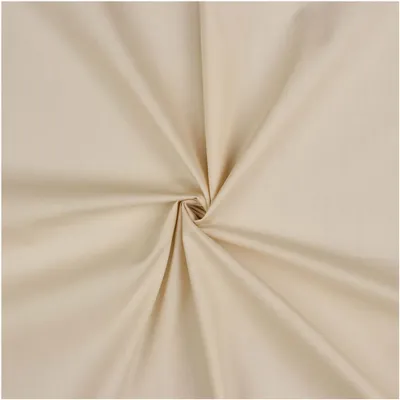 Popeline Baumwollstoff Fahnenstoff ab 1m x 146cm Meterware unifarben 2v2 OEKO-Tex 100 Basicstoff sand