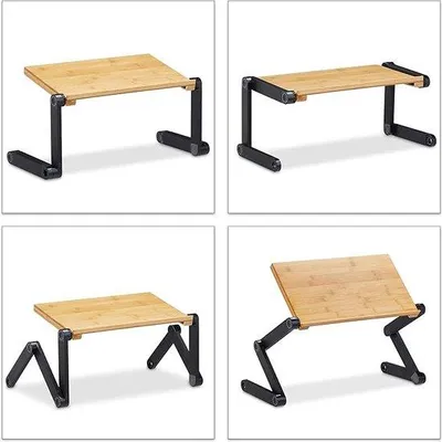 Image de Table d'appoint pour ordinateur portable, table de lecture, 25 cm (P) x 60 cm (L) x 46,5 cm (H)