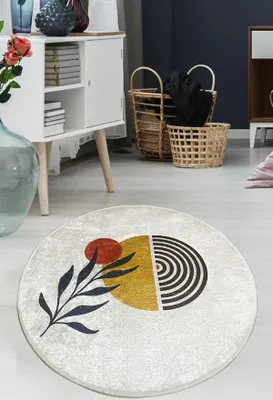 Immagine prodotto di Conceptum Hypnose, Le- Le SoleilCHL, Colorato, Tappeto a pelo corto, 140 x 140 cm, 100% POLIESTERE