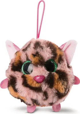Produktbild von NICI NICIdoos BallBies Leopard mit Loop, Kuscheltier, Plüschtier, Taschenanhänger, Anhänger, Plüsch, 9 cm, 46875
