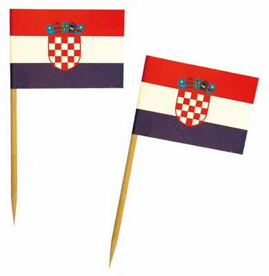 Produktbild von 500x Fahnenpicker "Kroatien" 6.8cm
