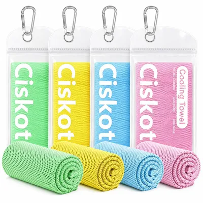 Produktbild von Kühltuch Set, kühlhandtuch kühltuch Sport, Mikrofaser kühlendes Handtuch Fitness und Sport, Eishandtuch Cooling Towel für Fitness, Reise, Yoga, Golf
