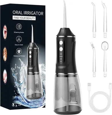 Obrázok produktu pre Ústna sprcha, bezdrôtová, s nastaviteľným tlakom, kompaktná, na starostlivosť o ústnu dutinu