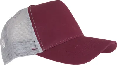 Produktbild von Beechfield Herren Mesh Trucker Baseballkappe RW260 (Einheitsgröße) (Burgunder/Hellgrau)