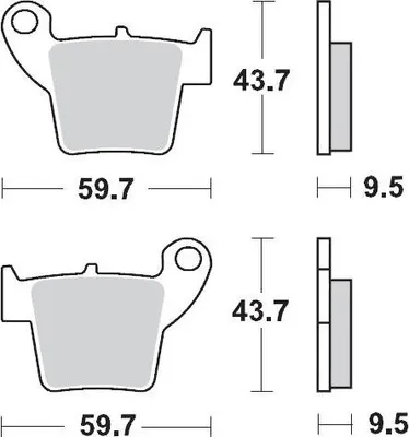 Zdjęcie produktu dla Tylne klocki hamulcowe Moto-Master Honda Compound 22 MM94322