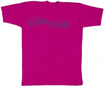 Produktbild von T-Shirt mit Print - Ich bin verliebt - 10496 - Gr. S-XXL Größe - XXL