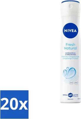 Produktbild von Nivea - Deodorant Spray - Men - Fresh Natural - 48 Stunden lang anhaltend - 200 ml - Vorteilspack - 20 Stücke