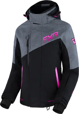 Imagen del producto de Chaqueta de snowmobil para mujer FXR Edge 2 en 1, color /gris/rosa, talla 10