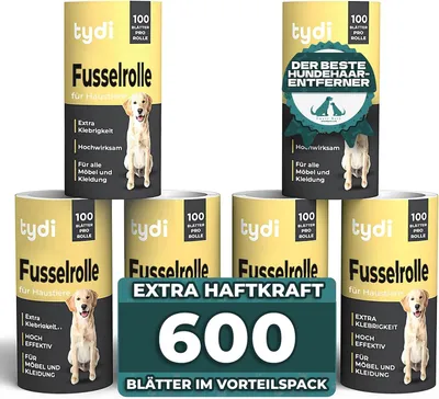 Immagine prodotto di Ricariche per rulli antipelo - 600 fogli - per rimuovere i peli di animali da abbigliamento e mobili - universali