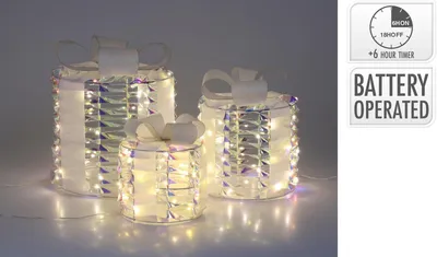 Produktbild von Beeld Cadeau 30cm set a 3 regenboog LED