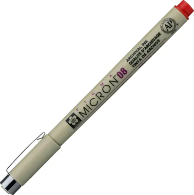 Obrázok produktu pre Sakura Pigma Micron Technické pero Red 0,5 mm 1 ks