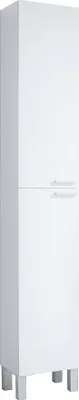 Immagine prodotto di Dmora Mobile Colonna Ark 25x30x182h cm Bianco Bianco Lucido, Modulabile 2 Ante