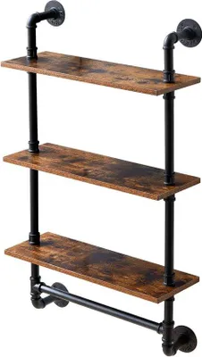 Produktbild von Famanu Wandregal 60 x 20 x 103 cm - Dekoratives Regal für Pflanzen und Aufbewahrung