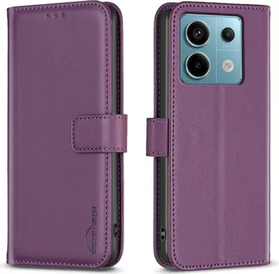 Produktbild von Xiaomi Redmi Note 13 Pro 5G / Poco X6 Hülle - BINFEN Klapphülle - Violett