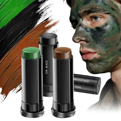 Produktbild von Camouflage-Make-up-Set für Gesicht und Körper – 3 Farben für Körperbemalung