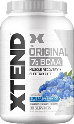 Obrázek produktu pro Scivation XTEND Original BCAA 1270-1330 g blue raspberry ice / BCAA aminokyseliny / Nejprodávanější práškové BCAA obohacené o směs elektrolytů a citrulin