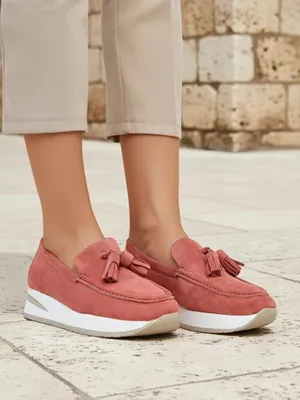Produktbild von Damen Mokassins Ariadne rosa mit Keilabsatz  Casual, Größe 37