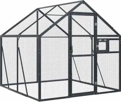 Obrázek produktu pro vidaXL Voliéra antracit 1,79x2x1,85 m Hliník