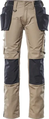 Produktbild von Mascot Hose UNIQUE mit Hängetaschen KASSEL CORDURA 17631 Gr. 82C48 hellkhaki/schwarz